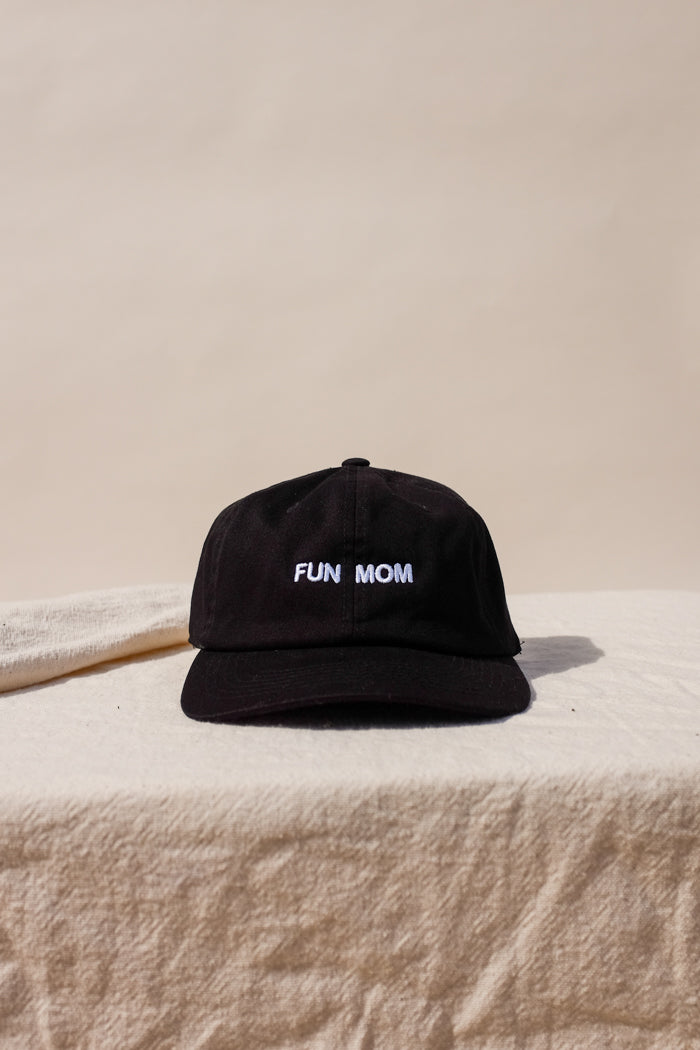 "INTENTIONALLY __________." Fun Mom Hat - Black Hat / White Writing