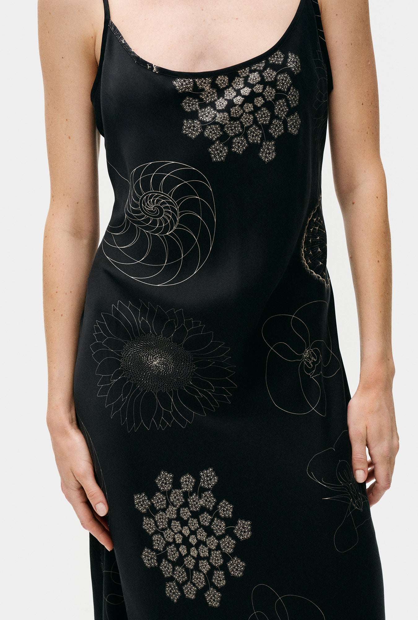 Silk Laundry 1996 Dress - Fibonacci Black