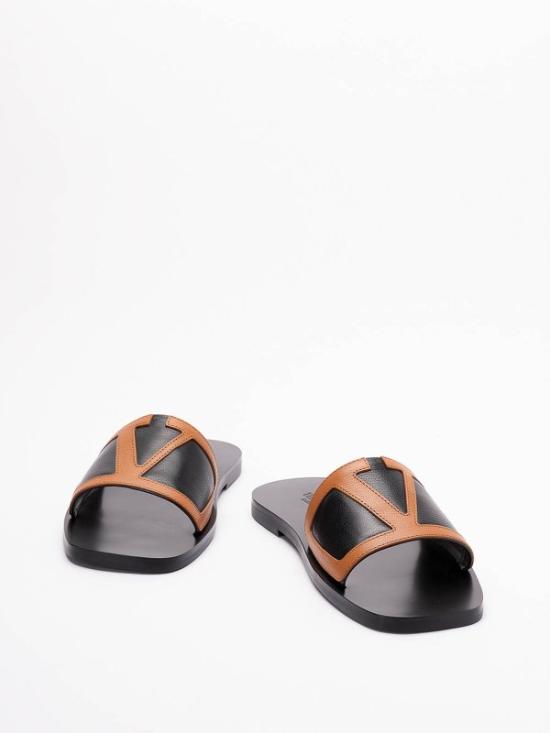 Valentino Mule/Slippers - Black/Brown