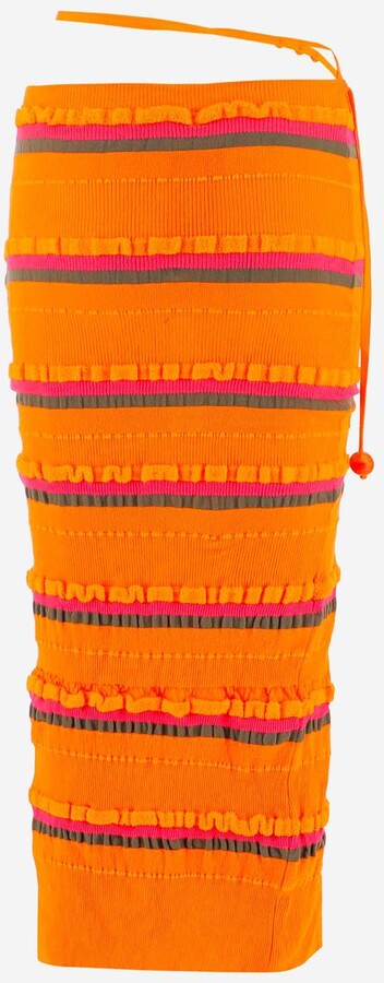 Jacquemus Long Skirt - Orange:Purple