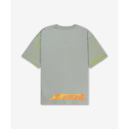 DIESEL Short Sleeve T-Shirt - Neutral Grey