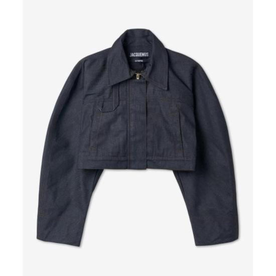 Jacquemus Denim Jacket - Navy/Brown