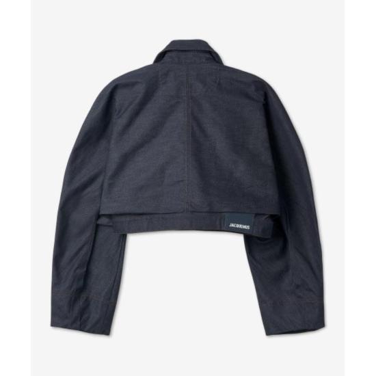 Jacquemus Denim Jacket - Navy/Brown