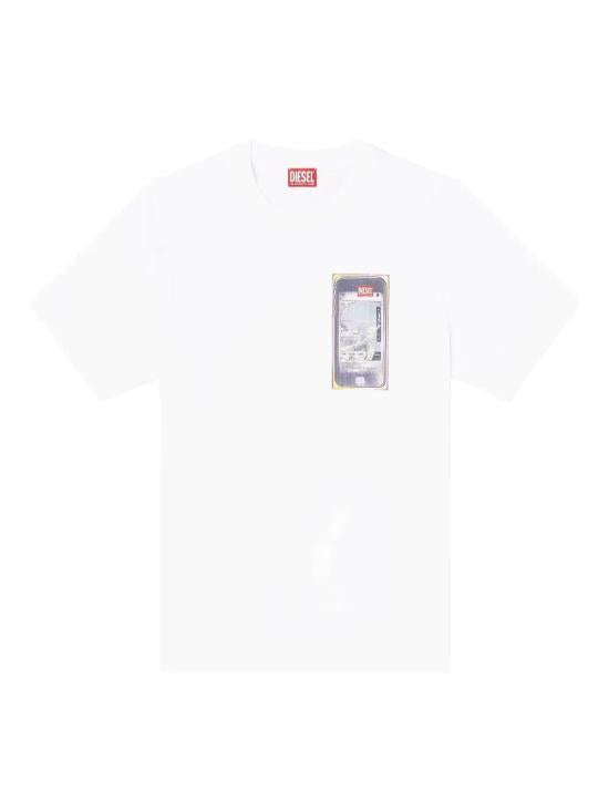 DIESEL Short Sleeve Tee - White