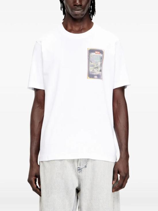 DIESEL Short Sleeve Tee - White