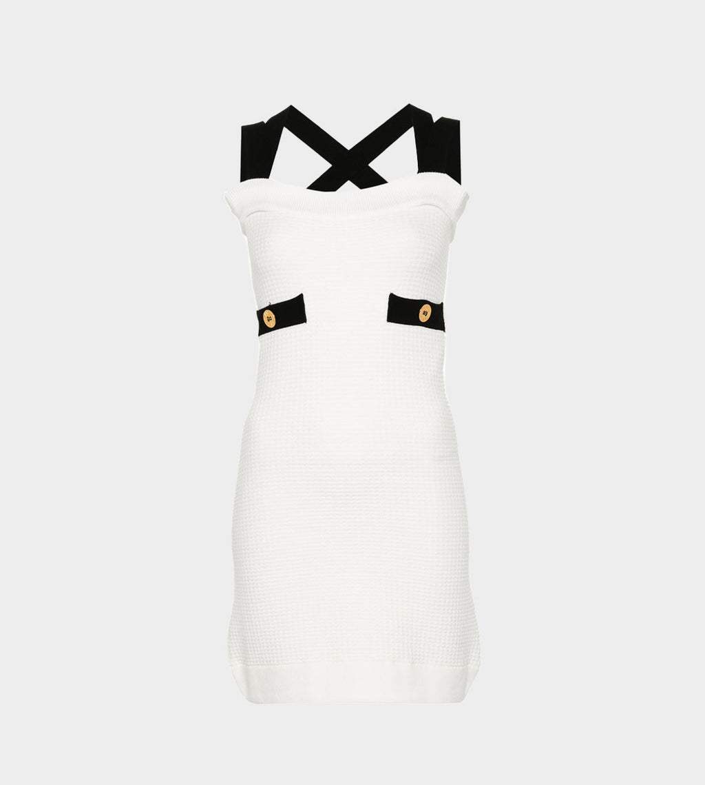 Patou 3D JP Cotton Dress - White