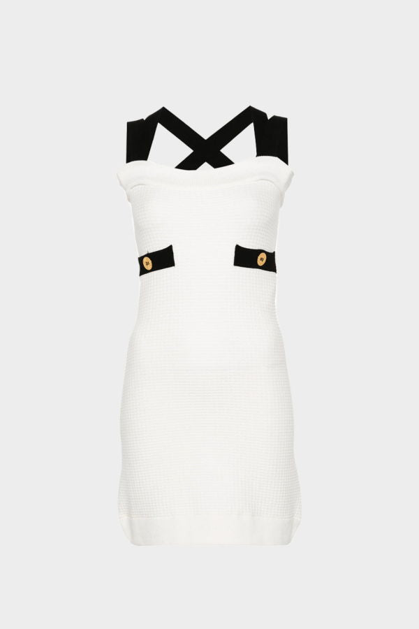 Patou 3D JP Cotton Dress - White