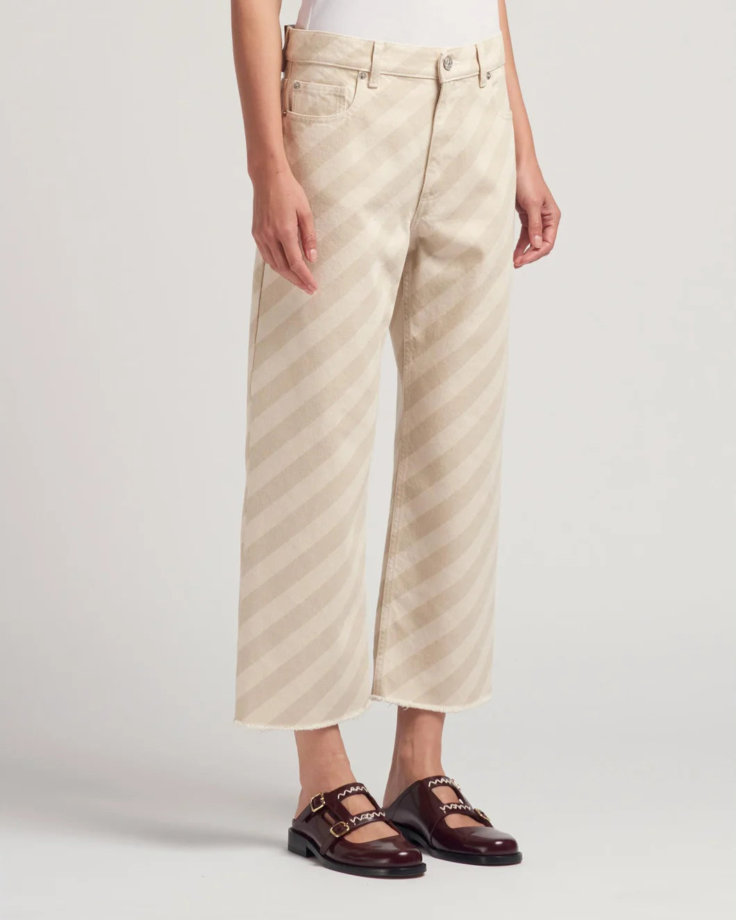 Marni 5-Pocket Denim Trouser - Beige