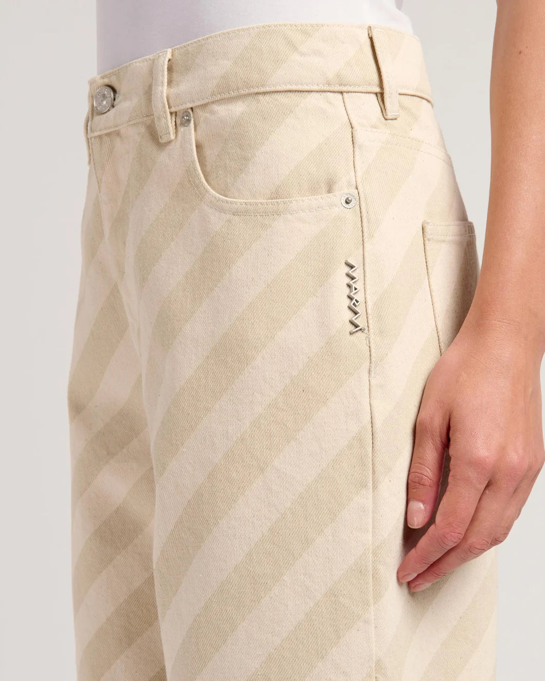 Marni 5-Pocket Denim Trouser - Beige