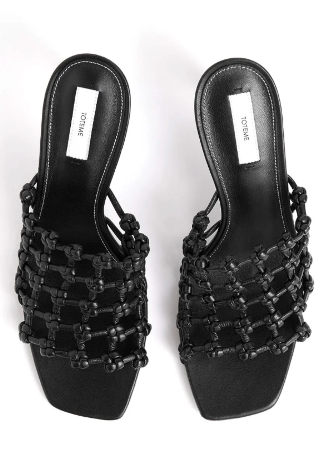 Totême 85 Braided Leather Mule