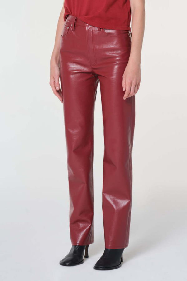 AGOLDE 90's Pinch Waist Long Pants - Brick