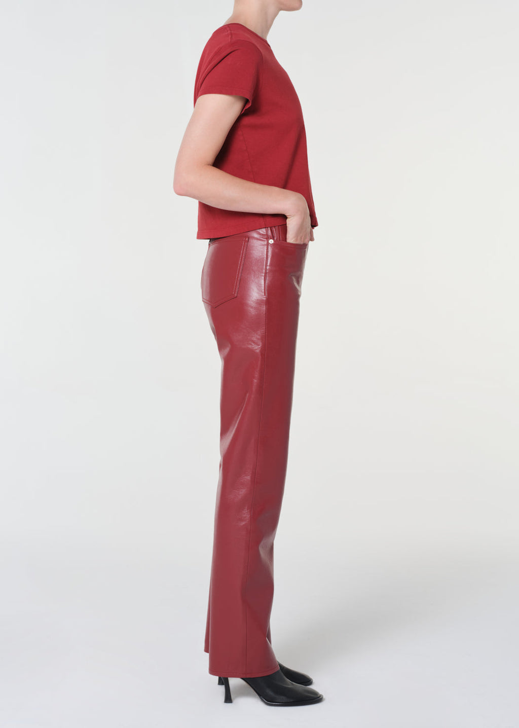 AGOLDE 90's Pinch Waist Long Pants - Brick