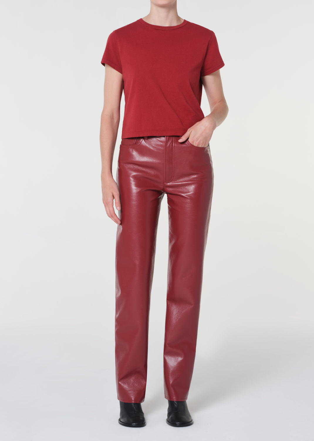 AGOLDE 90's Pinch Waist Long Pants - Brick
