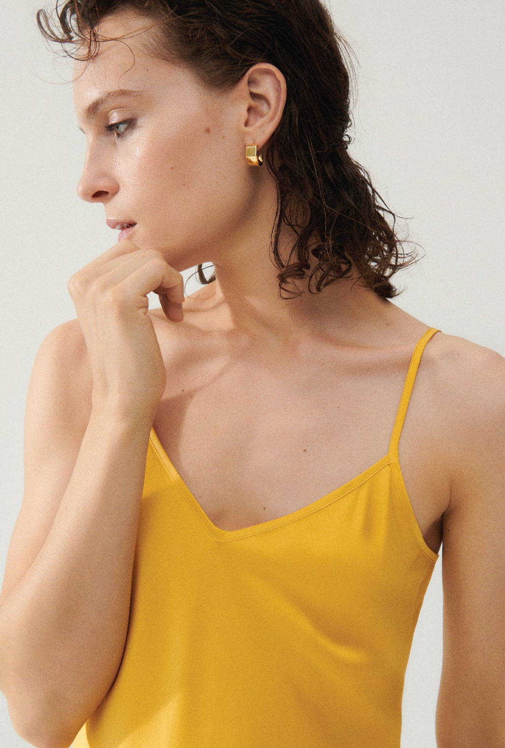 Silk Laundry 90s Slip Dress - Goldfinch