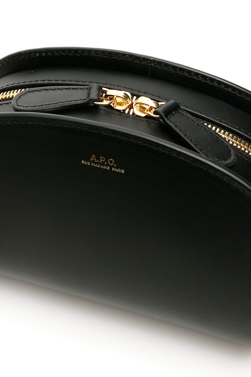 A.P.C. Demi Lune Crossbody Bag - Black