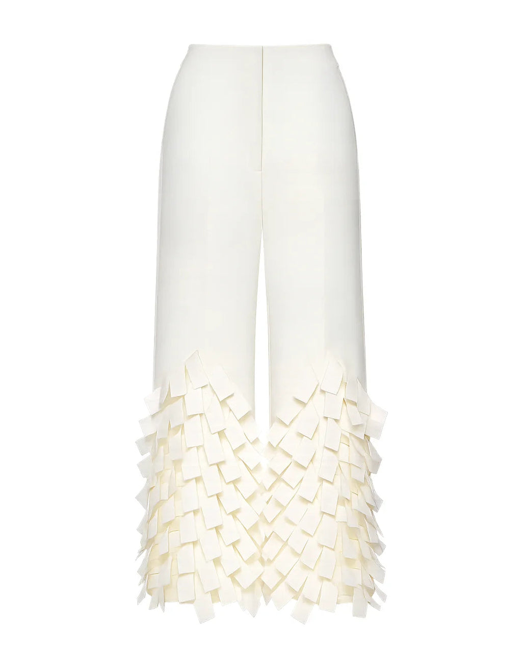 A.W.A.K.E. MODE Culottes with Rectangle Detail - White