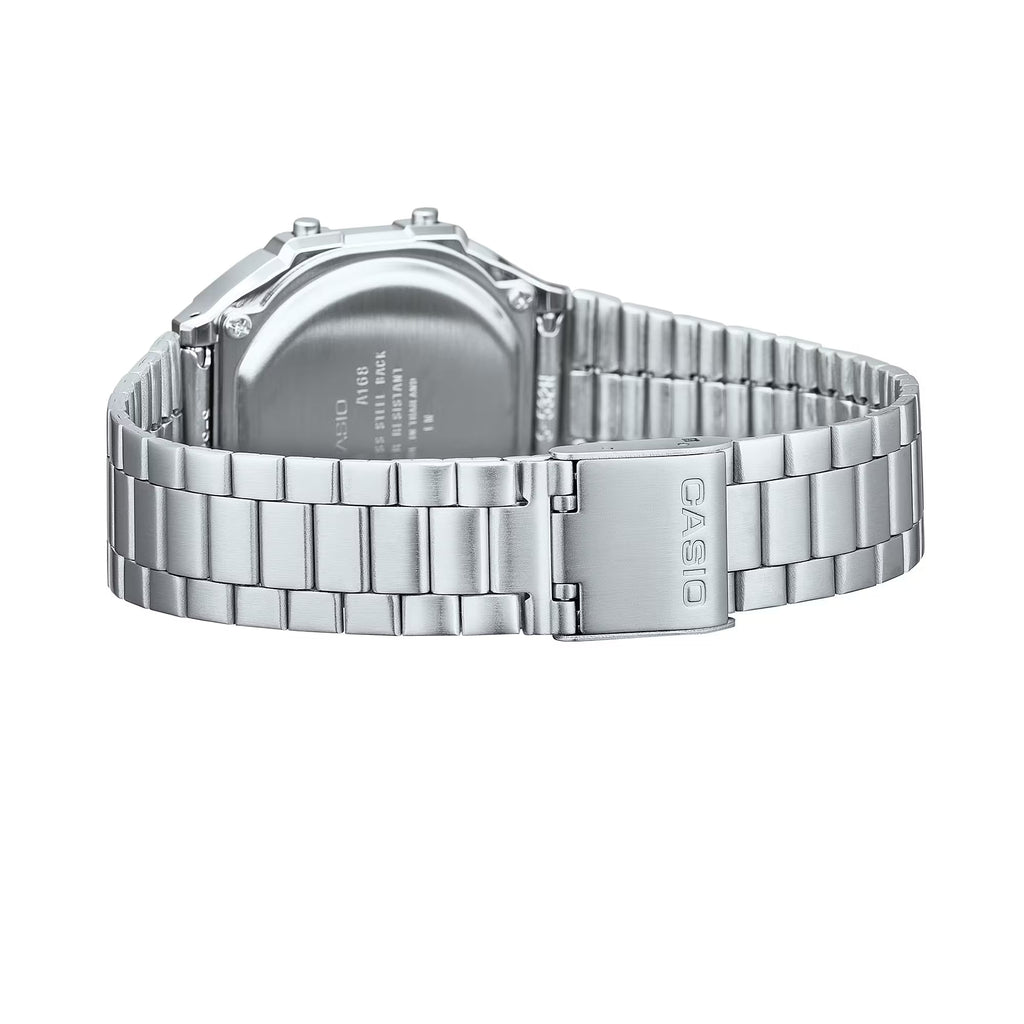 Casio A168W-1 Watch - Silver
