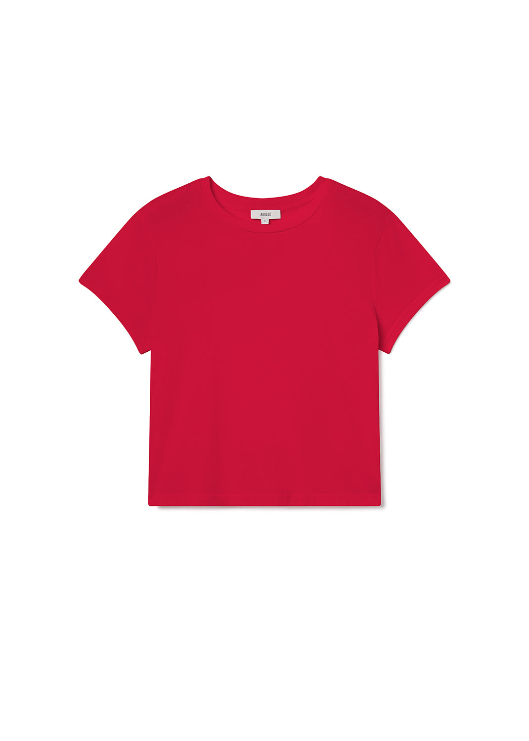 AGOLDE Adine Shrunken Tee - Tomato