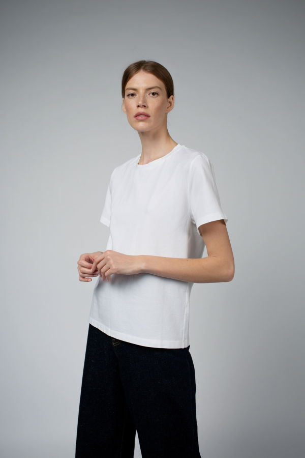 Santicler ADRY ORGANIC COTTON BUNDLE CREW NECK T SHIRT - Black/White