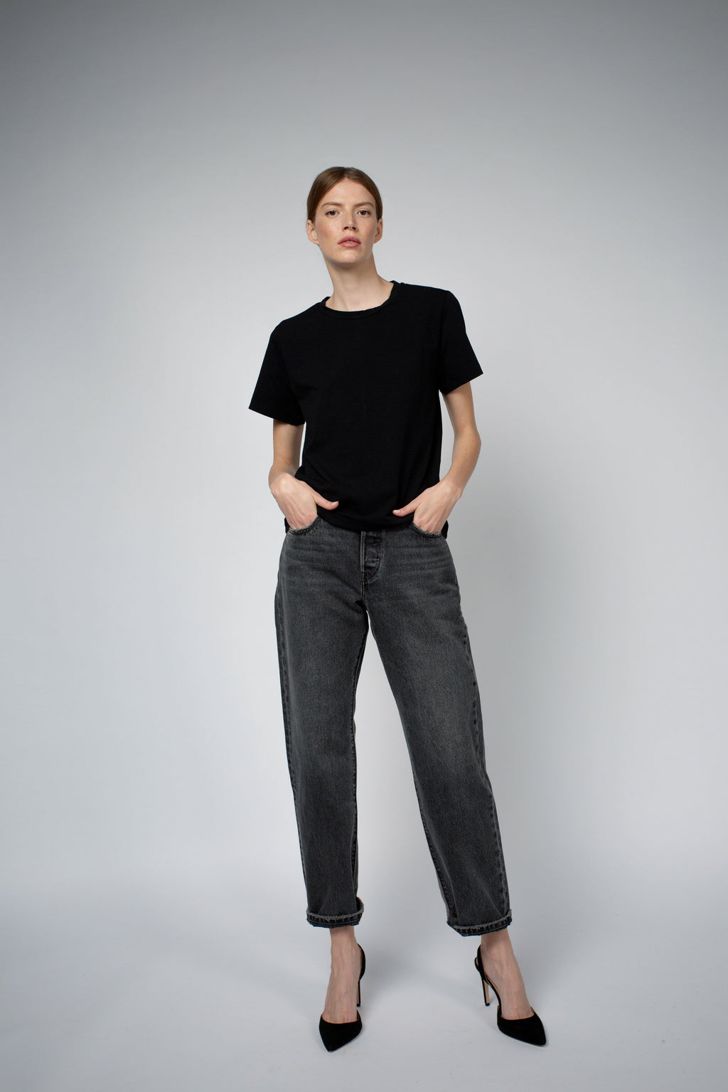 Santicler ADRY ORGANIC COTTON BUNDLE CREW NECK T SHIRT - Black/White