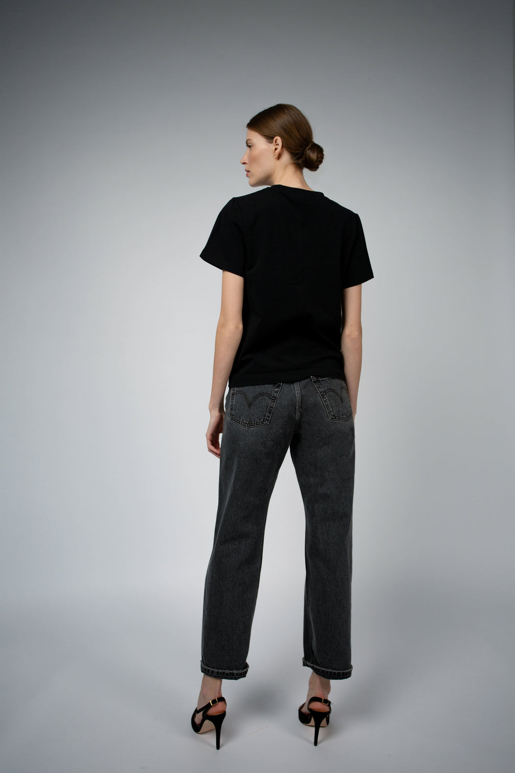 Santicler ADRY ORGANIC COTTON BUNDLE CREW NECK T SHIRT - Black/White