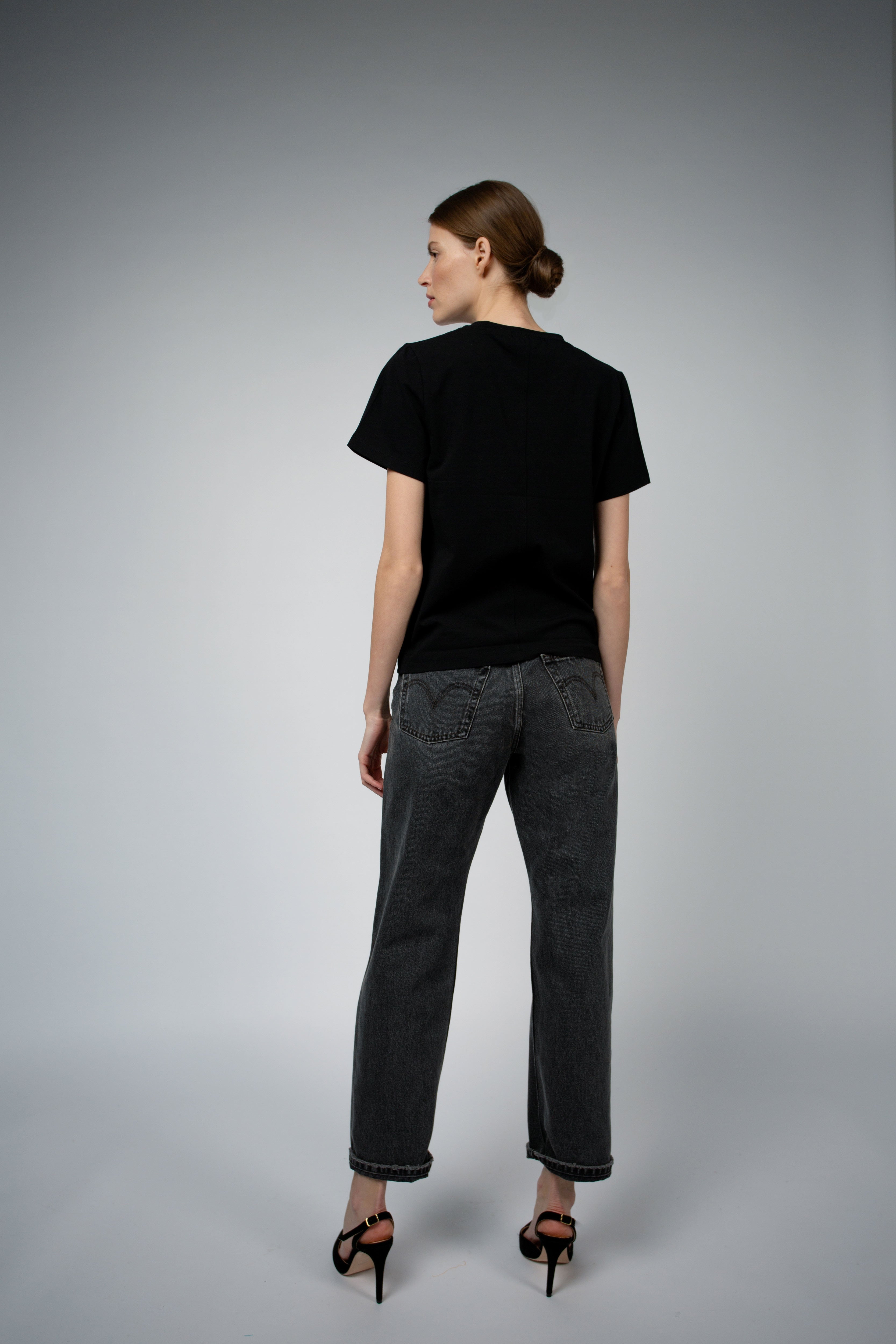 Santicler ADRY ORGANIC COTTON BUNDLE CREW NECK T SHIRT - Black/White