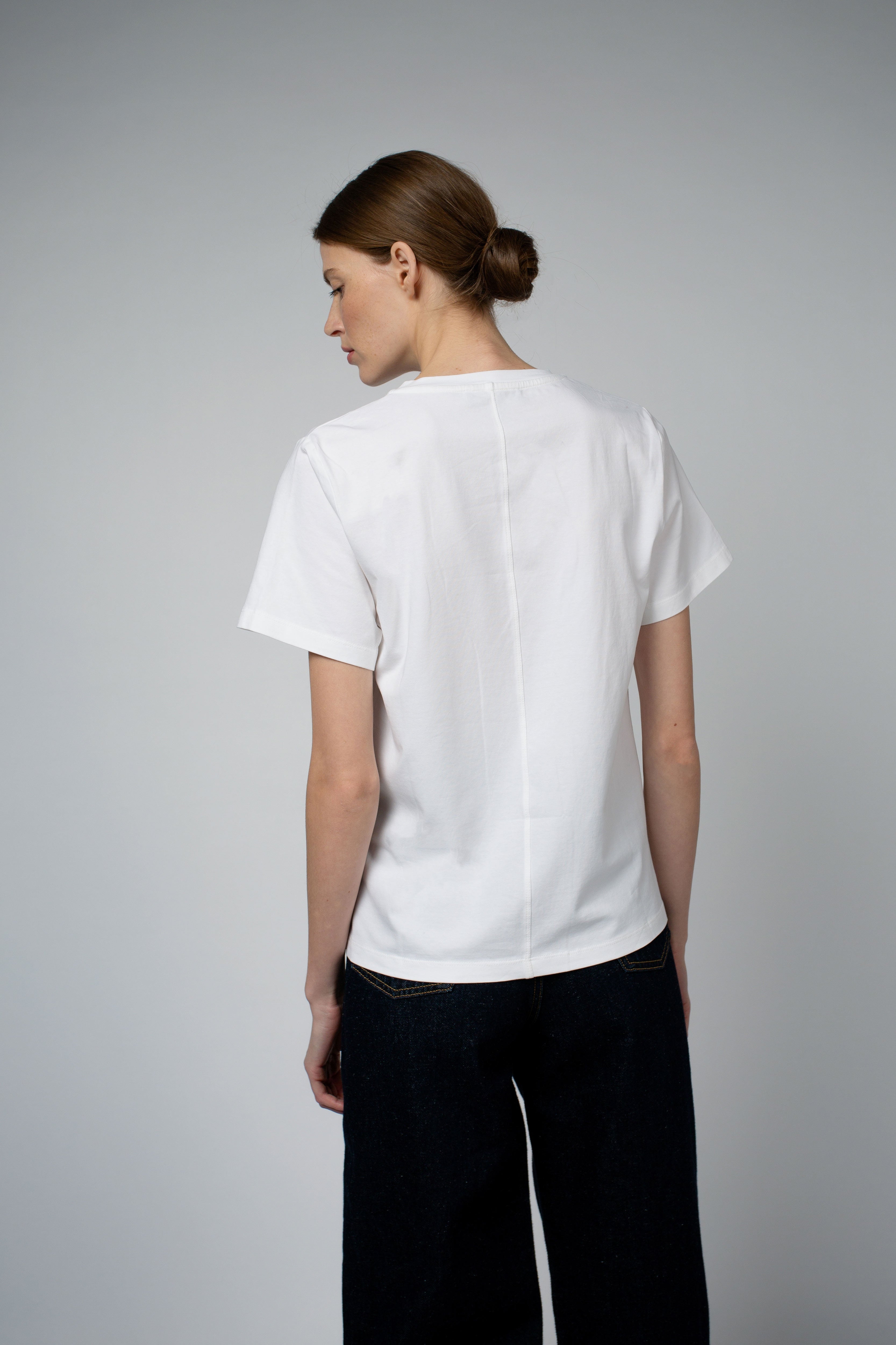 Santicler ADRY ORGANIC COTTON BUNDLE CREW NECK T SHIRT - Black/White