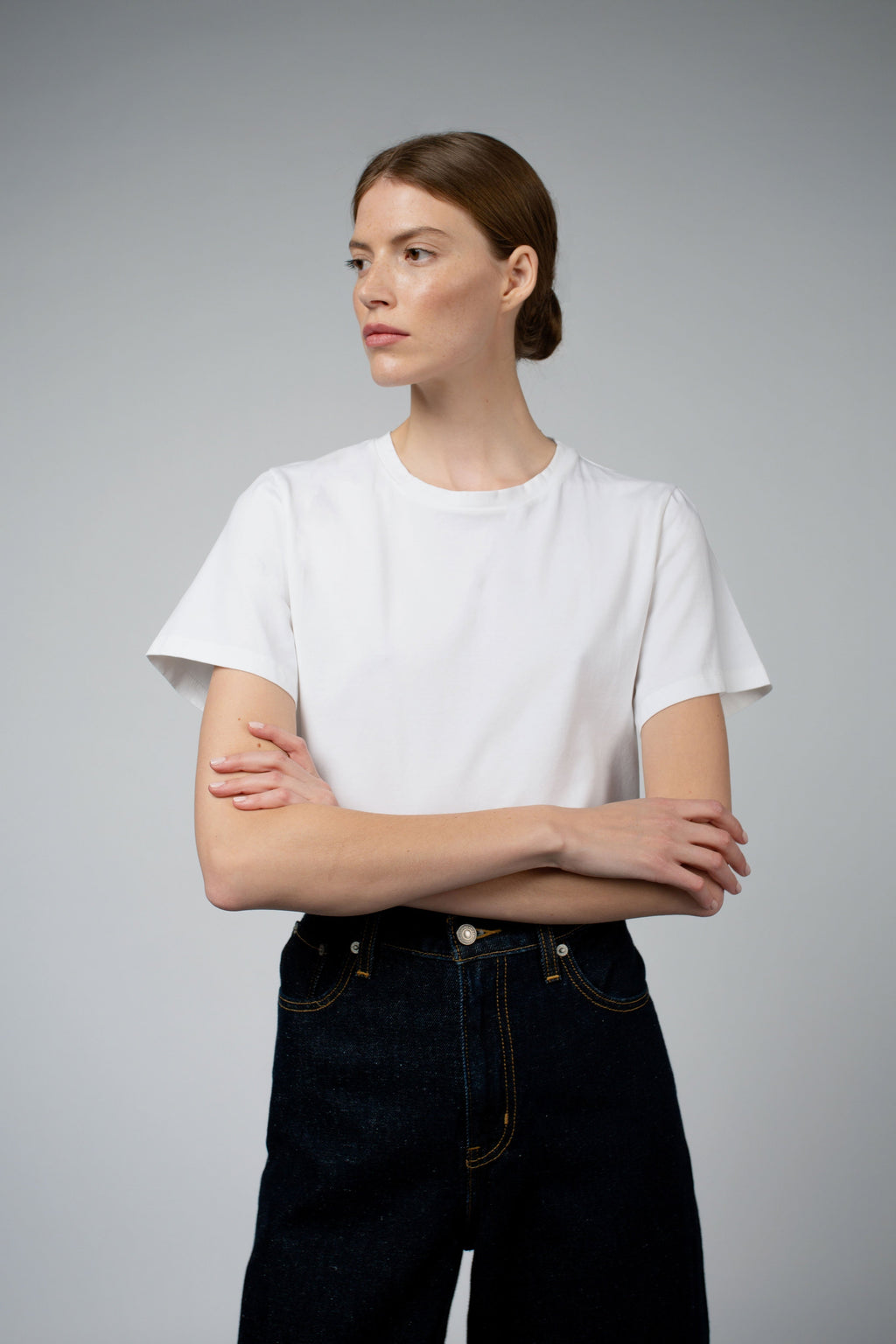 Santicler ADRY ORGANIC COTTON BUNDLE CREW NECK T SHIRT - Black/White