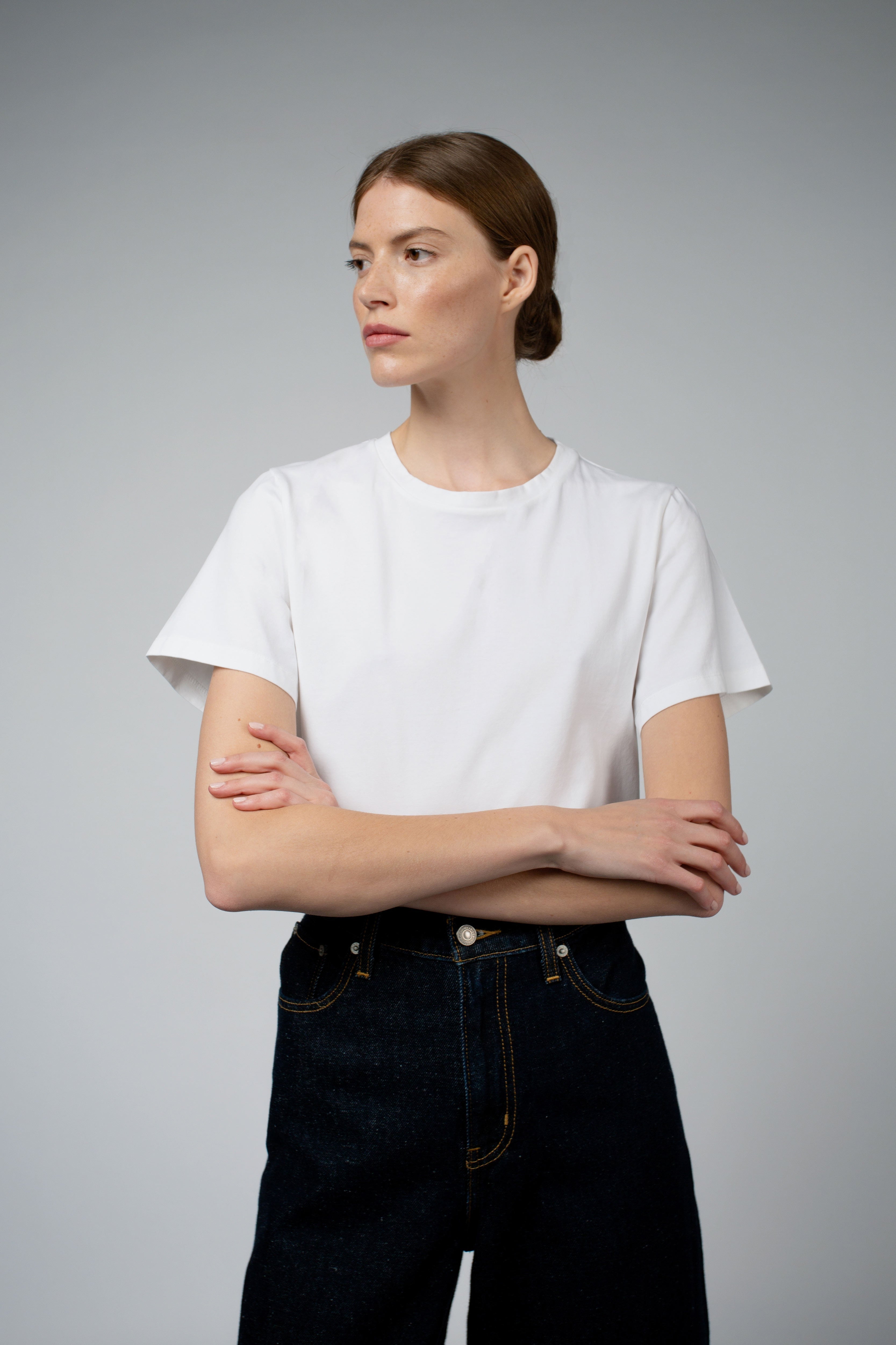 Santicler ADRY ORGANIC COTTON BUNDLE CREW NECK T SHIRT - Black/White