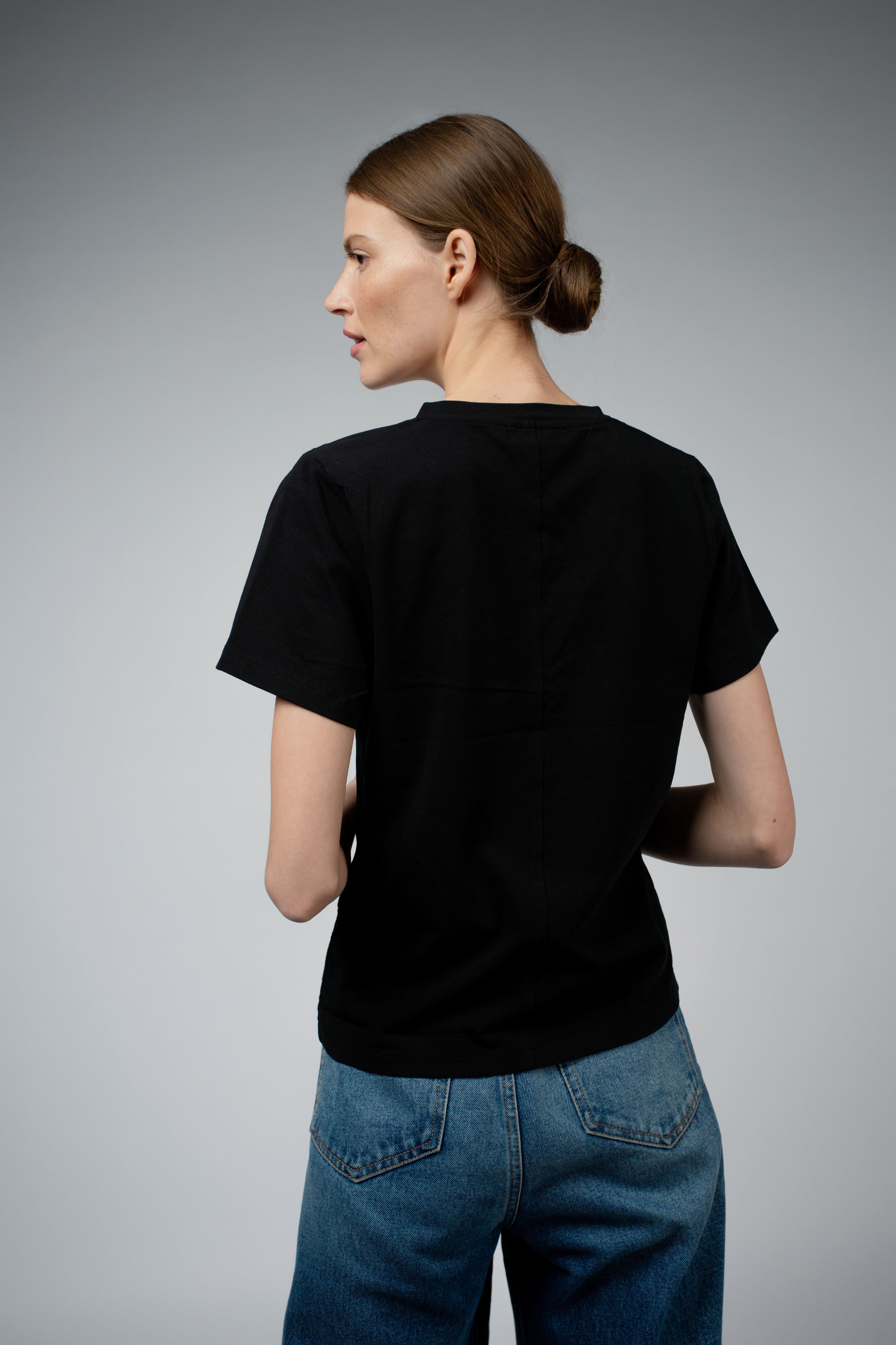 Santicler ADRY ORGANIC COTTON BUNDLE CREW NECK T SHIRT - Black/White