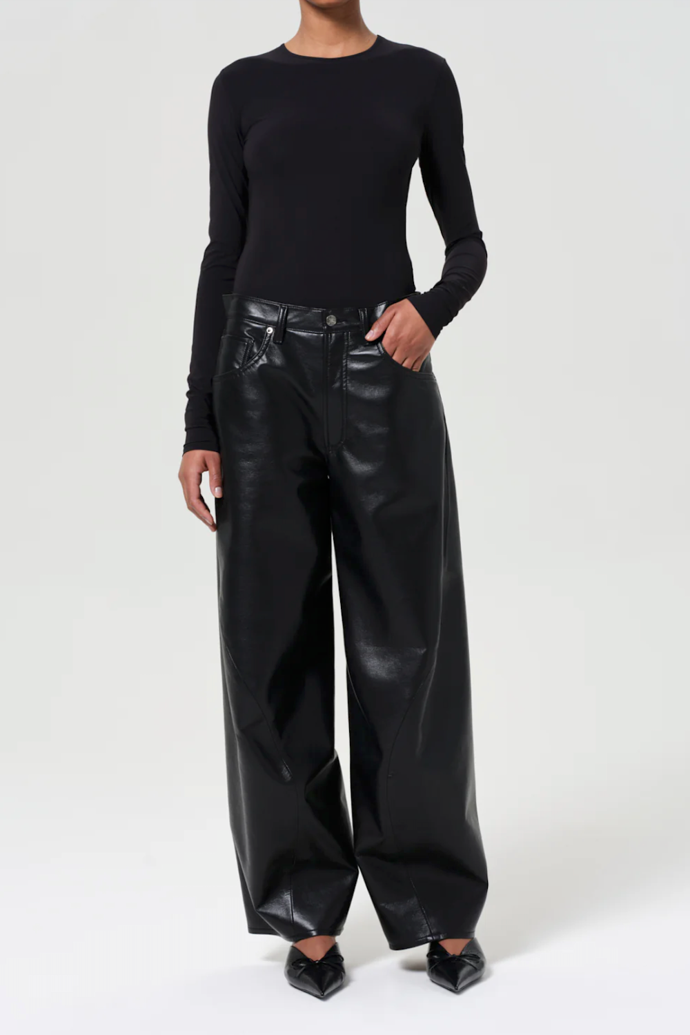 AGOLDE Recycled Leather Twist Jean - Detox