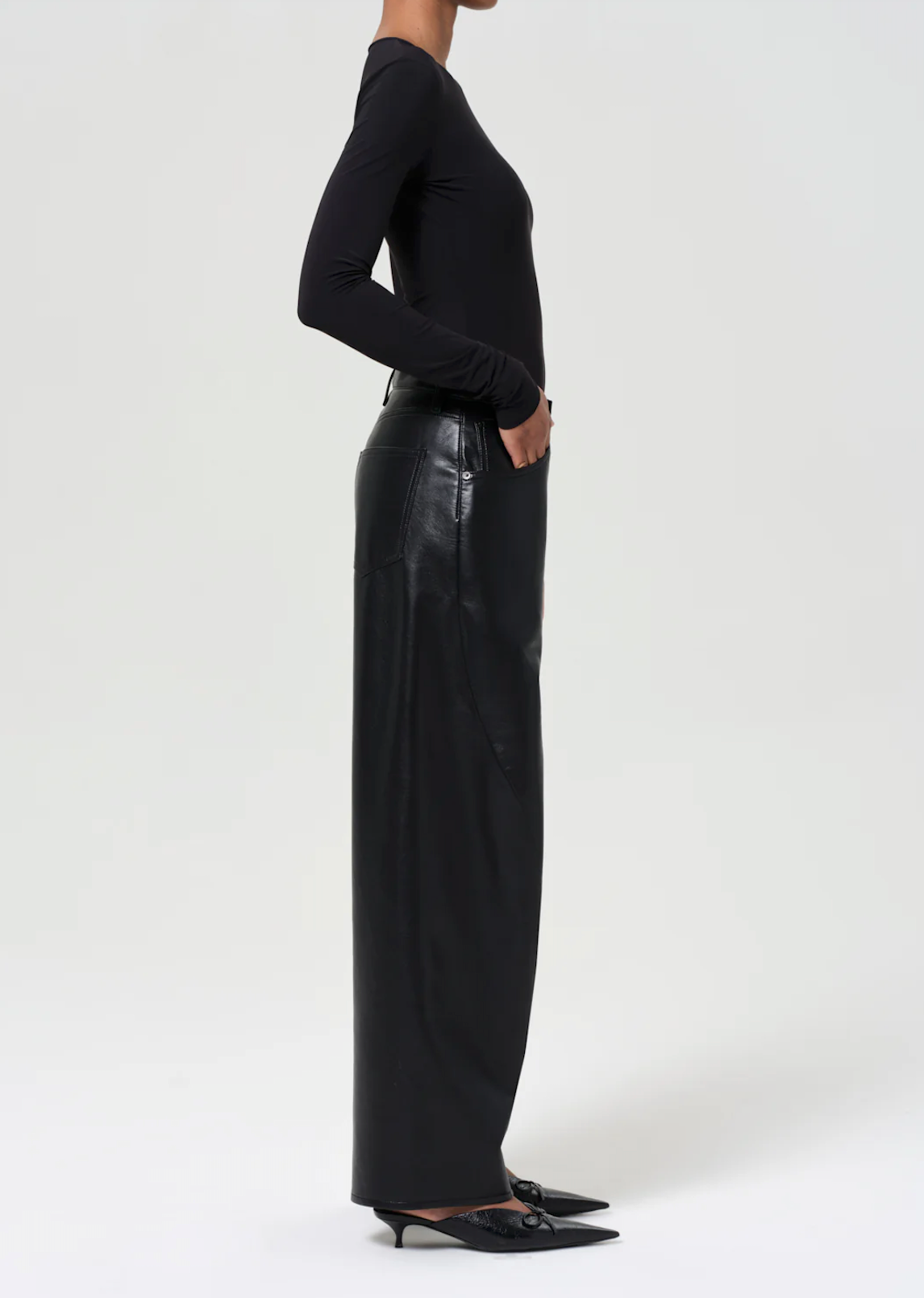 AGOLDE Recycled Leather Twist Jean - Detox