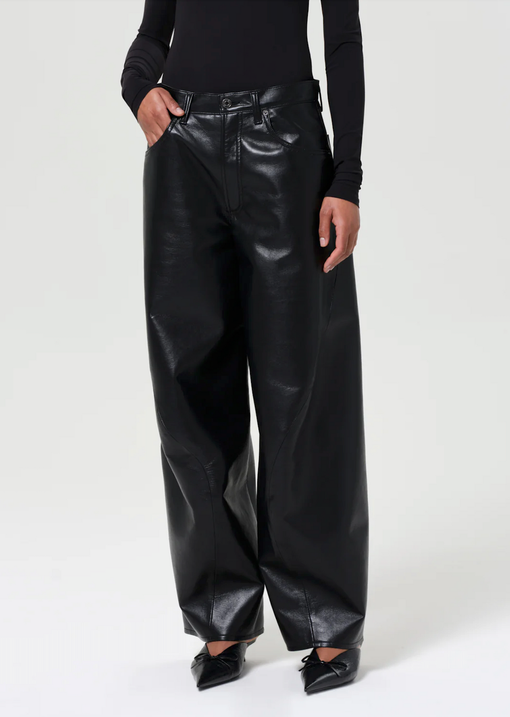 AGOLDE Recycled Leather Twist Jean - Detox