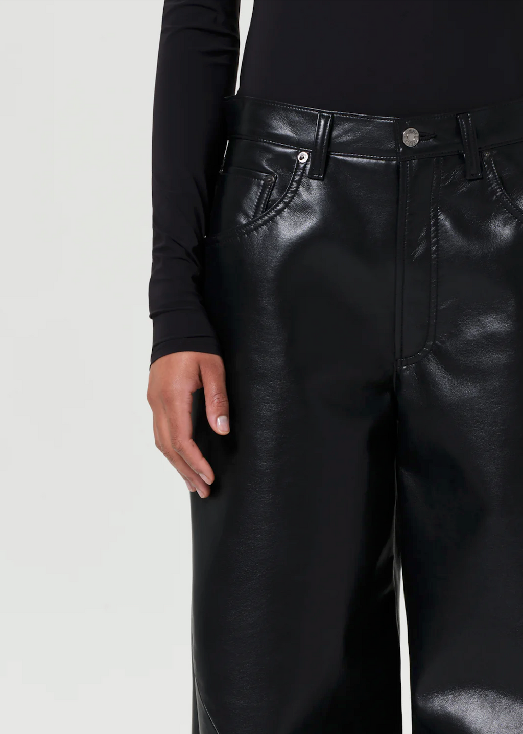 AGOLDE Recycled Leather Twist Jean - Detox