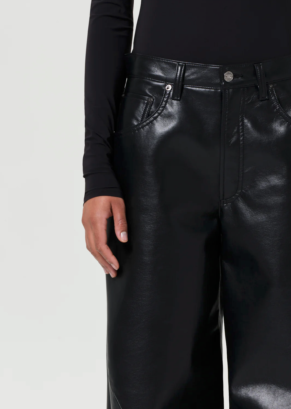 AGOLDE Recycled Leather Twist Jean - Detox
