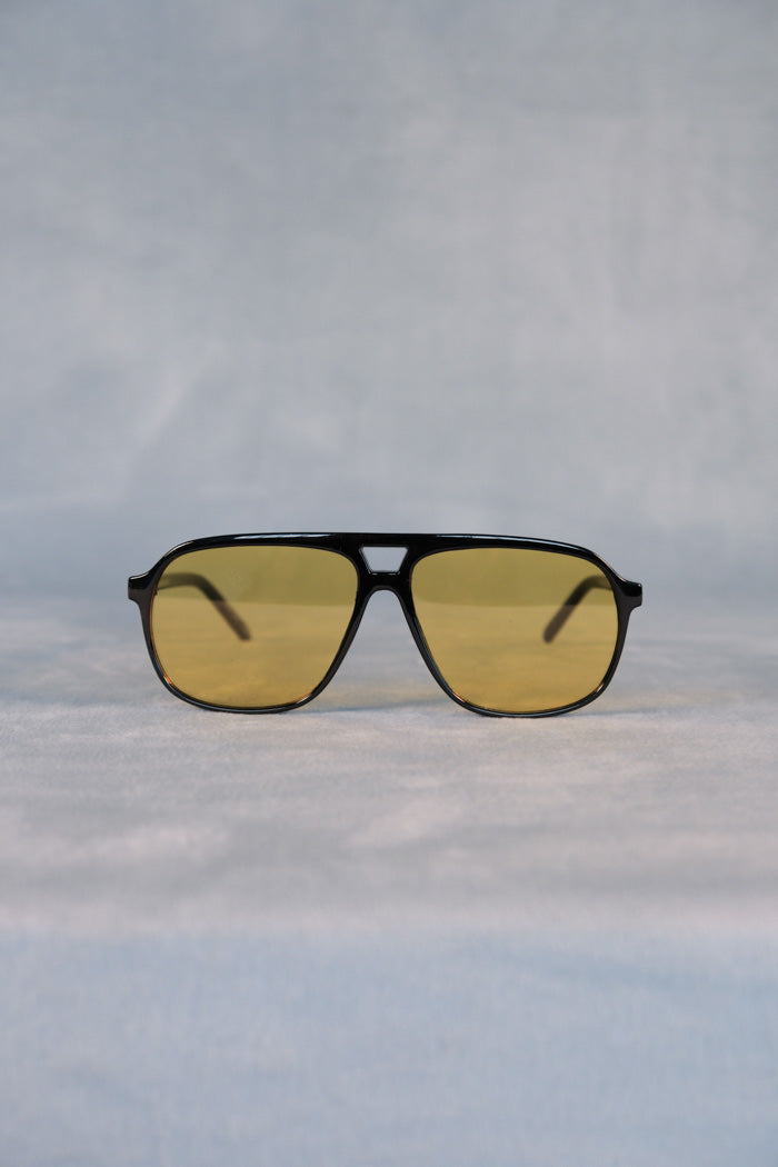 AIRE Monoceros Sunglasses - Black Frame/Yellow Lens