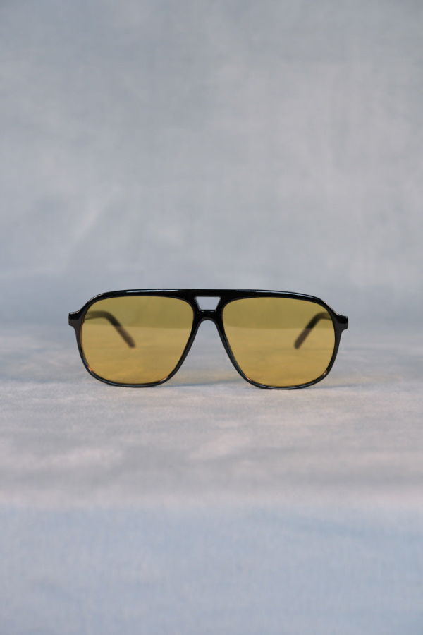 AIRE Monoceros Sunglasses - Black Frame/Yellow Lens