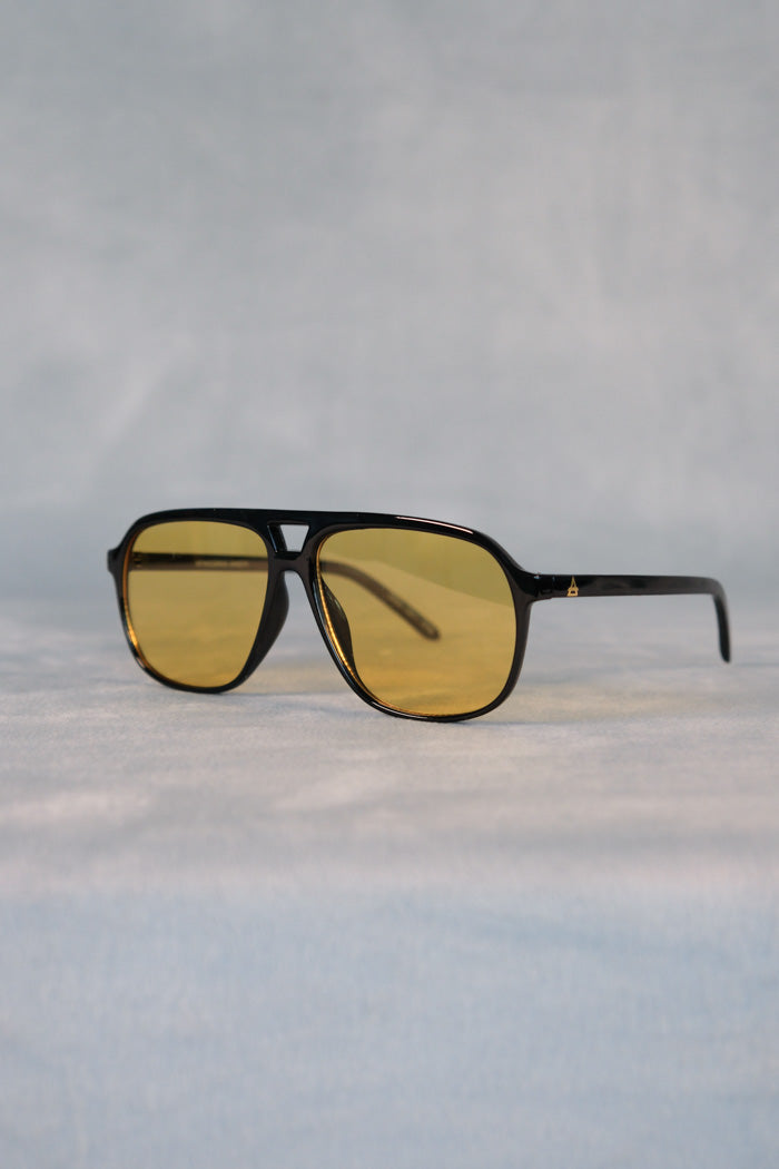AIRE Monoceros Sunglasses - Black Frame/Yellow Lens