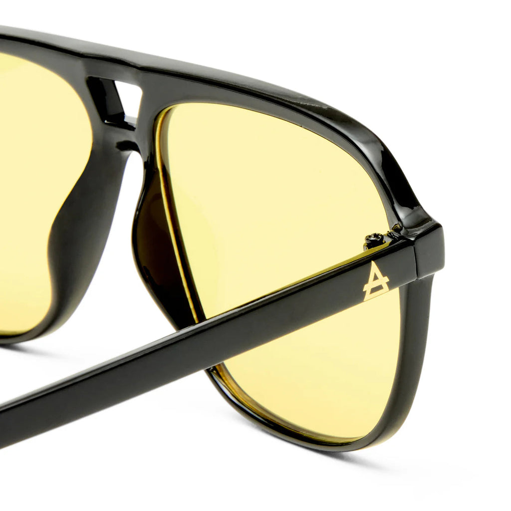 AIRE Monoceros Sunglasses - Black Frame/Yellow Lens