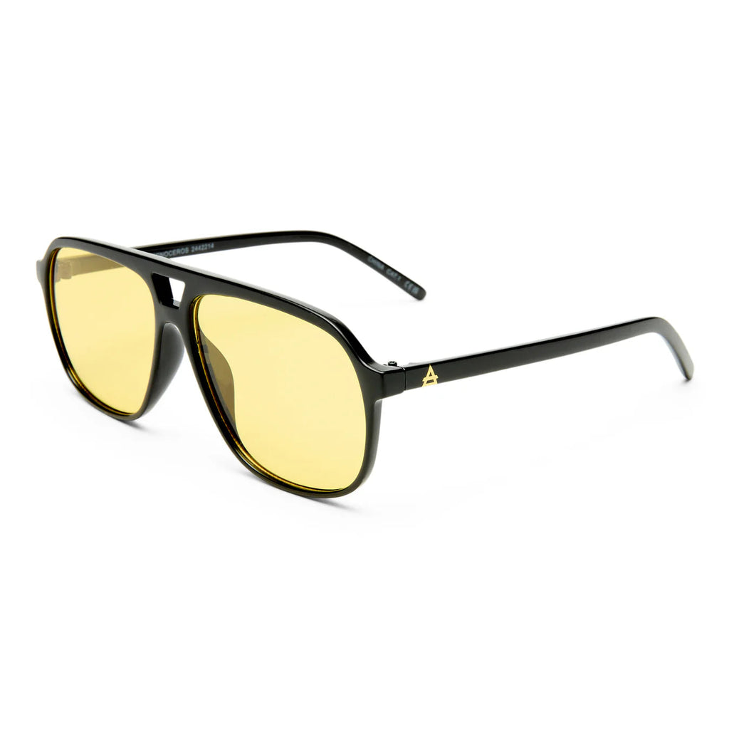 AIRE Monoceros Sunglasses - Black Frame/Yellow Lens