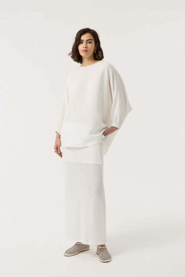 AKYN Ada Maxi Skirt - Off White