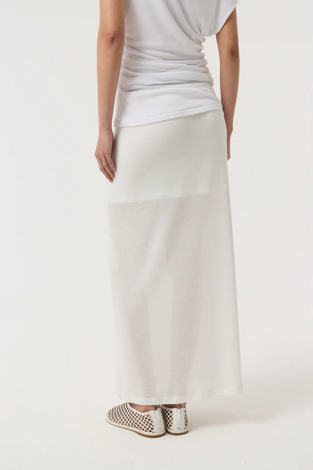 AKYN Ada Maxi Skirt - Off White