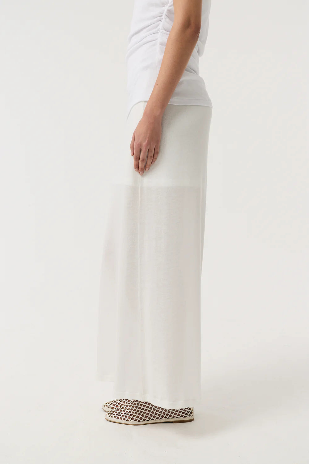 AKYN Ada Maxi Skirt - Off White