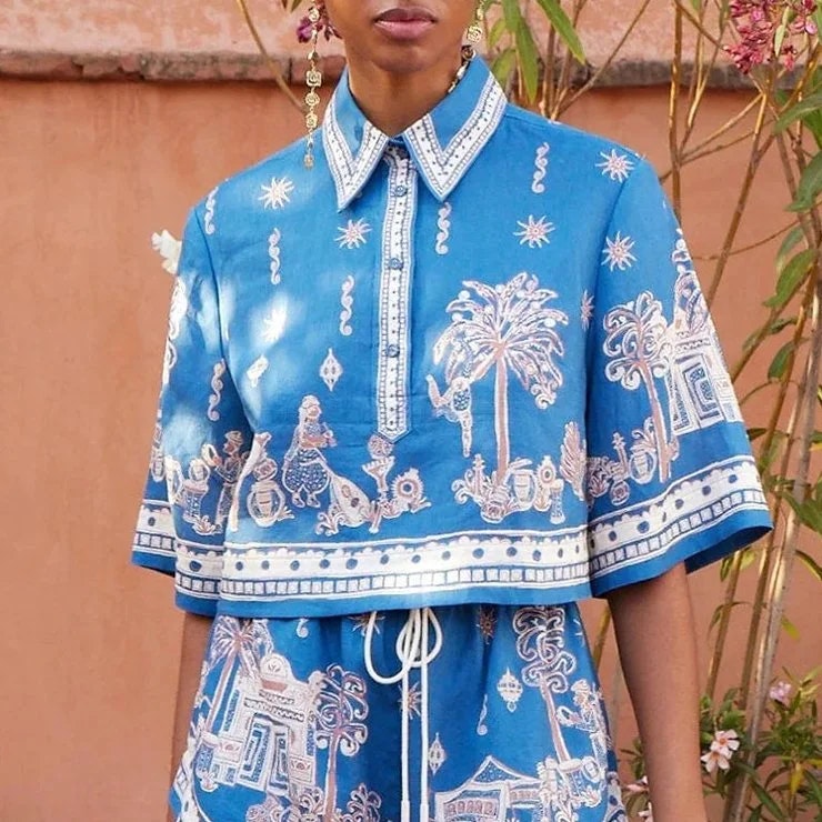 ALÉMAIS Acacia Cropped Shirt