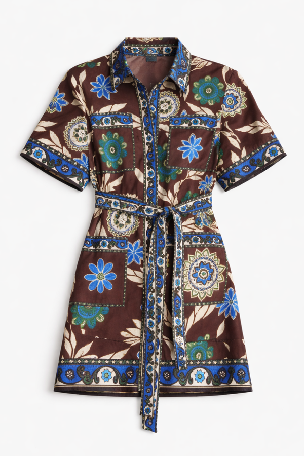 ALÉMAIS Jasper Mini Dress - Chocolate