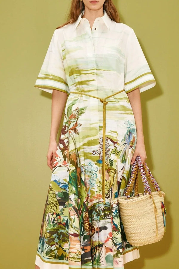 ALÉMAIS Jungle Boogie Shirtdress