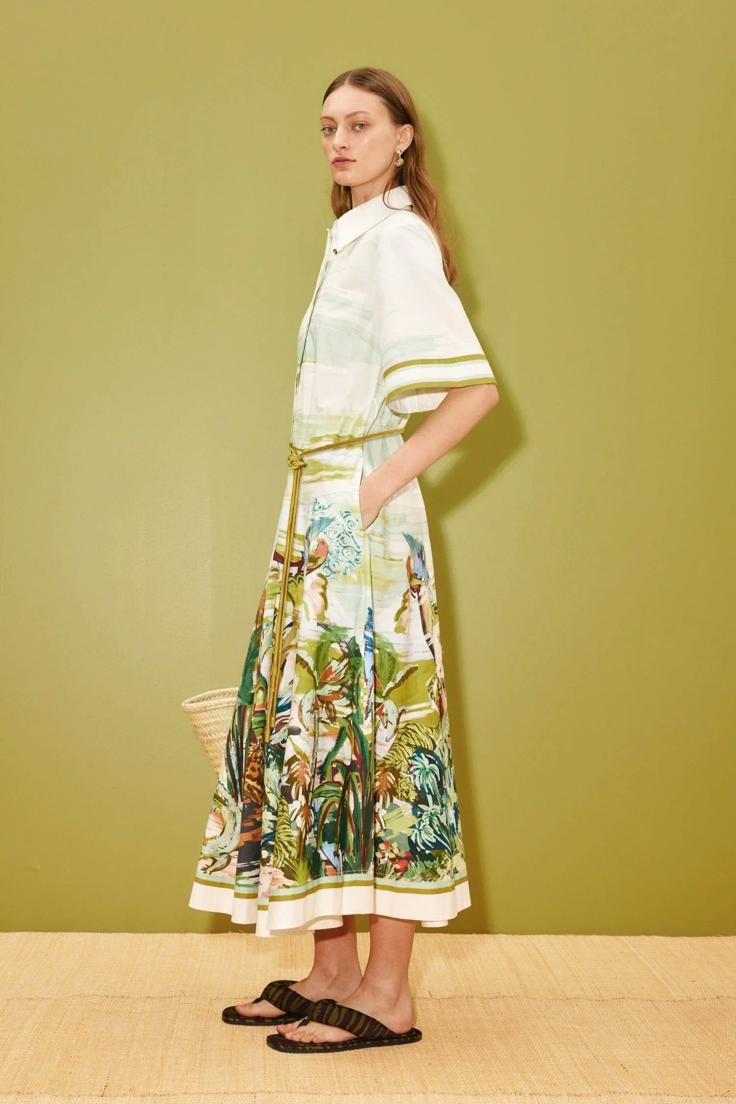 ALÉMAIS Jungle Boogie Shirtdress