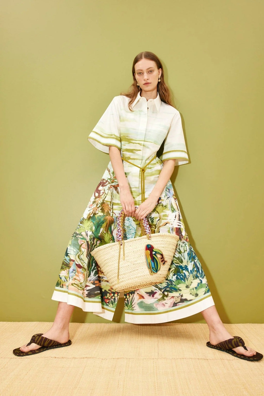 ALÉMAIS Jungle Boogie Shirtdress