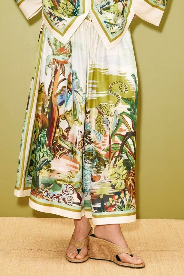 ALÉMAIS Jungle Boogie Silk Culotte