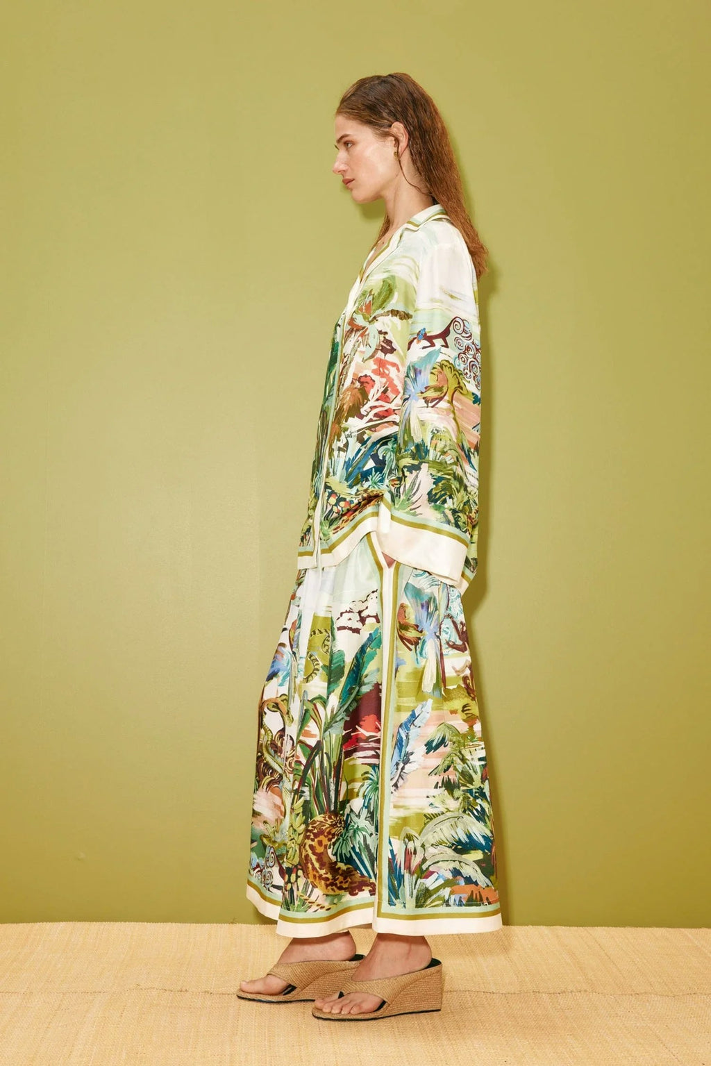 ALÉMAIS Jungle Boogie Silk Culotte